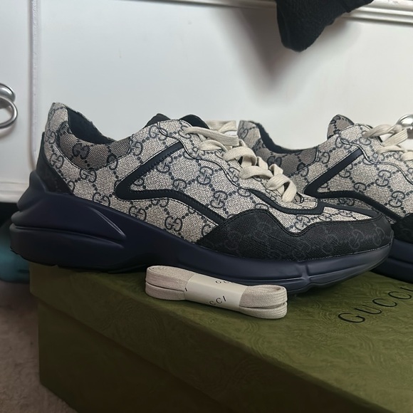 MENS GUCCI GG RHYTON SNEAKER SIZE 10